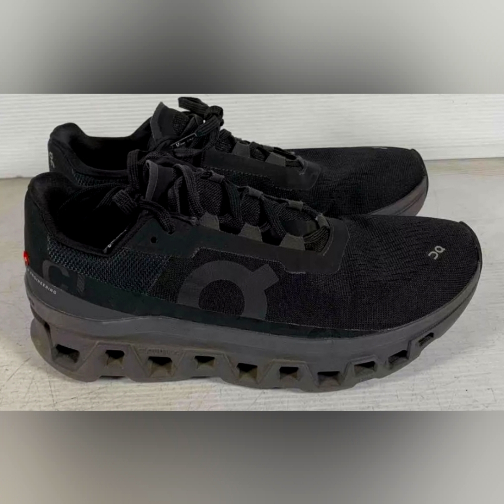 On Cloud Cloudmonster All Black Comfort Running Sneaker Womens Shoes 10 Men 8.5